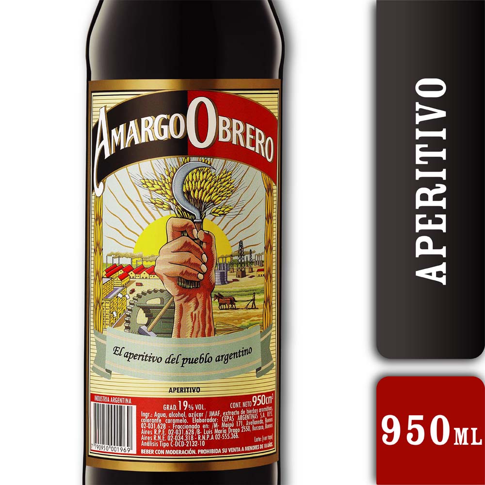 Amargo Obrero 19º 950 ml