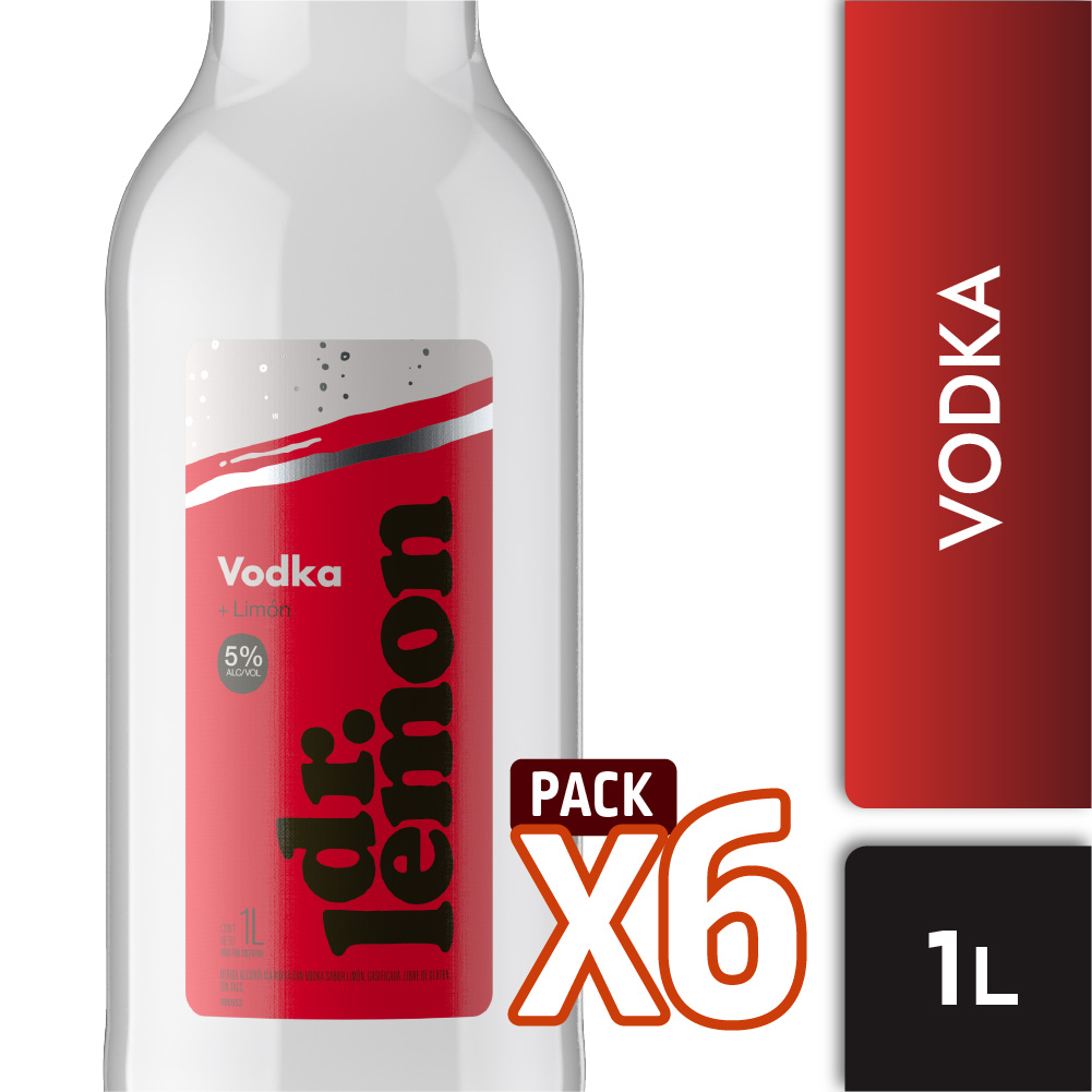 Dr. Lemon Vodka Original XL 1L Pack x6
