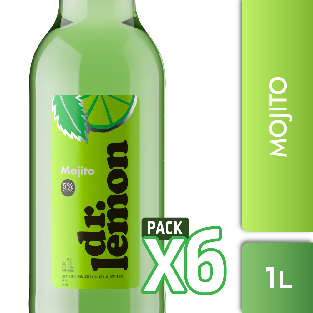 Dr. Lemon Mojito XL 1L Pack x6