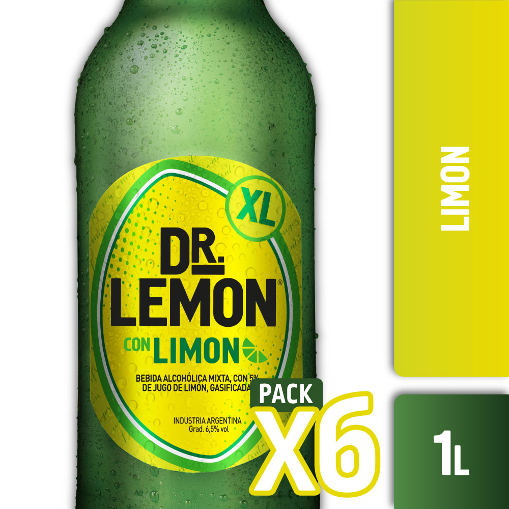 Dr. Lemon con Limón XL 1L Pack x6