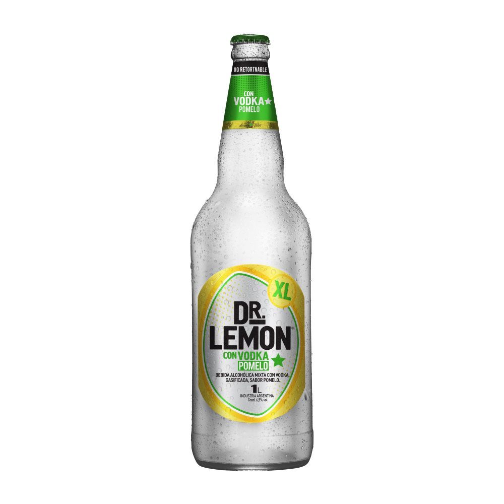 Cheersapp Dr. Lemon Vodka con Pomelo XL 1L Pack x6