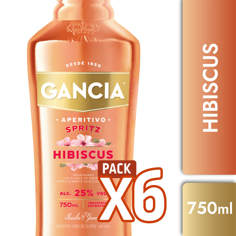 Gancia Hibiscus 750ml Pack x6