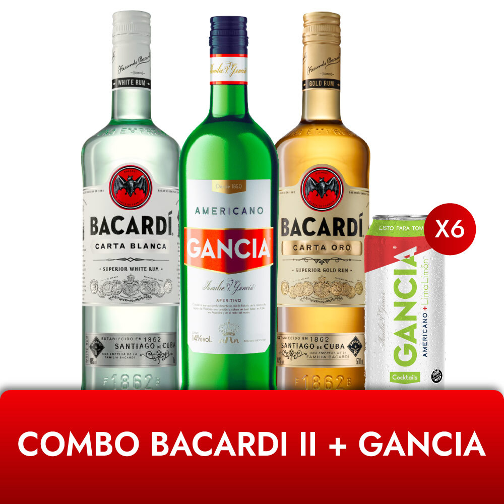 Combo Bacardí II + Gancia