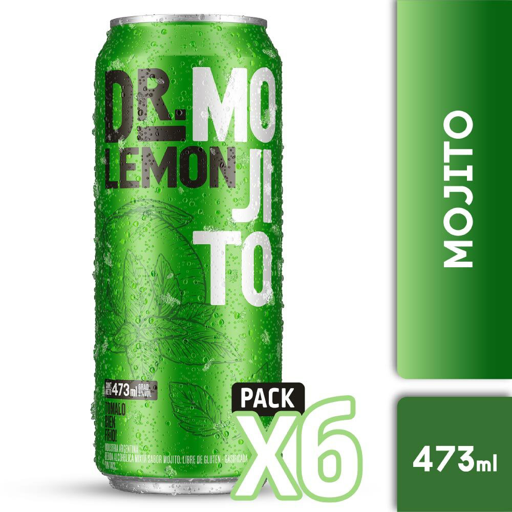 Dr. Lemon Mojito 473ml Pack x6